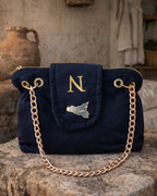 clutch velluto personalizzata