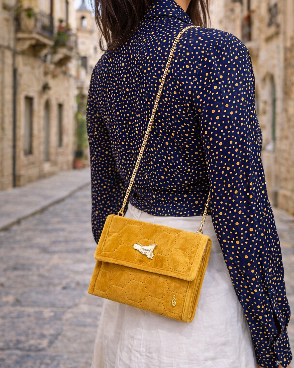 shoulder bag velvet